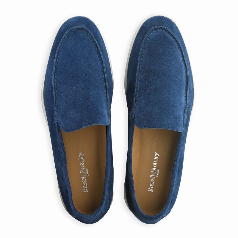 Scarpe Slip On Russell And Bromley Carmel Uomo Blu | ZLL299JZ