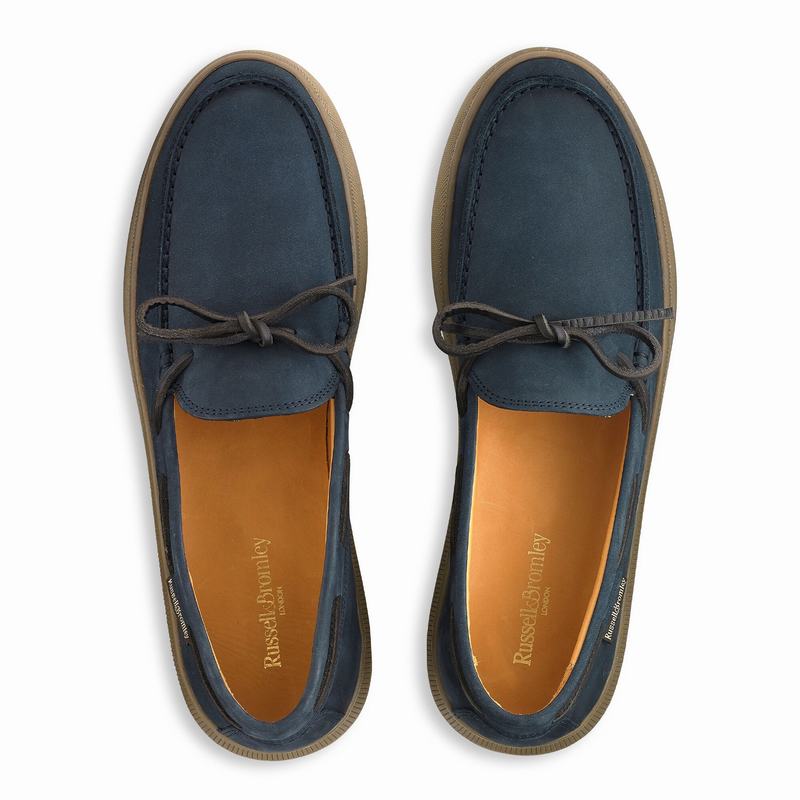 Scarpe Slip On Russell And Bromley On Shore Uomo Blu | OOX755JN