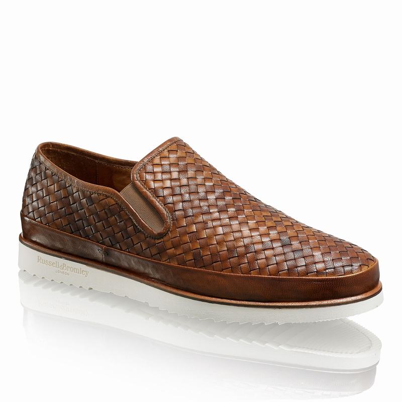 Scarpe Slip On Russell And Bromley Sanmarino Uomo Marroni | SZA5760GH