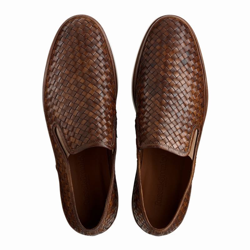 Scarpe Slip On Russell And Bromley Sanmarino Uomo Marroni | SZA5760GH