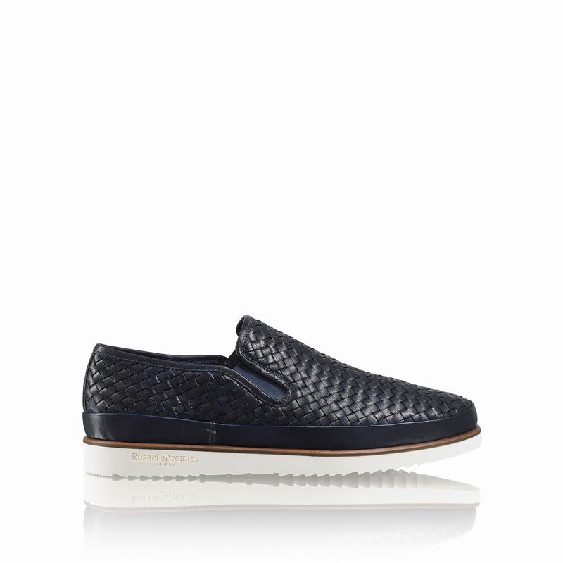 Scarpe Slip On Russell And Bromley Sanmarino Uomo Blu | UJY7162MH