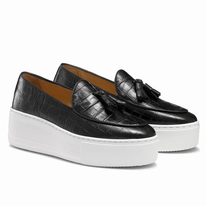 Slip On Scarpe Da Ginnastica Russell And Bromley Moc Up Donna Nere | KPG5221TO