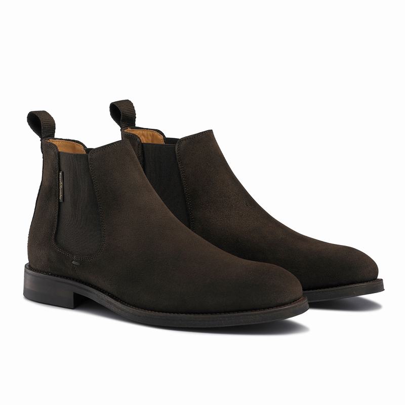 Stivaletti Chelsea Russell And Bromley Burlington Uomo Marroni | HDG3274YJ