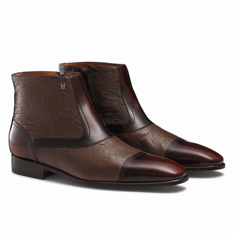 Stivaletti Chelsea Russell And Bromley Bergamo Uomo Rosse | OUS2065DG