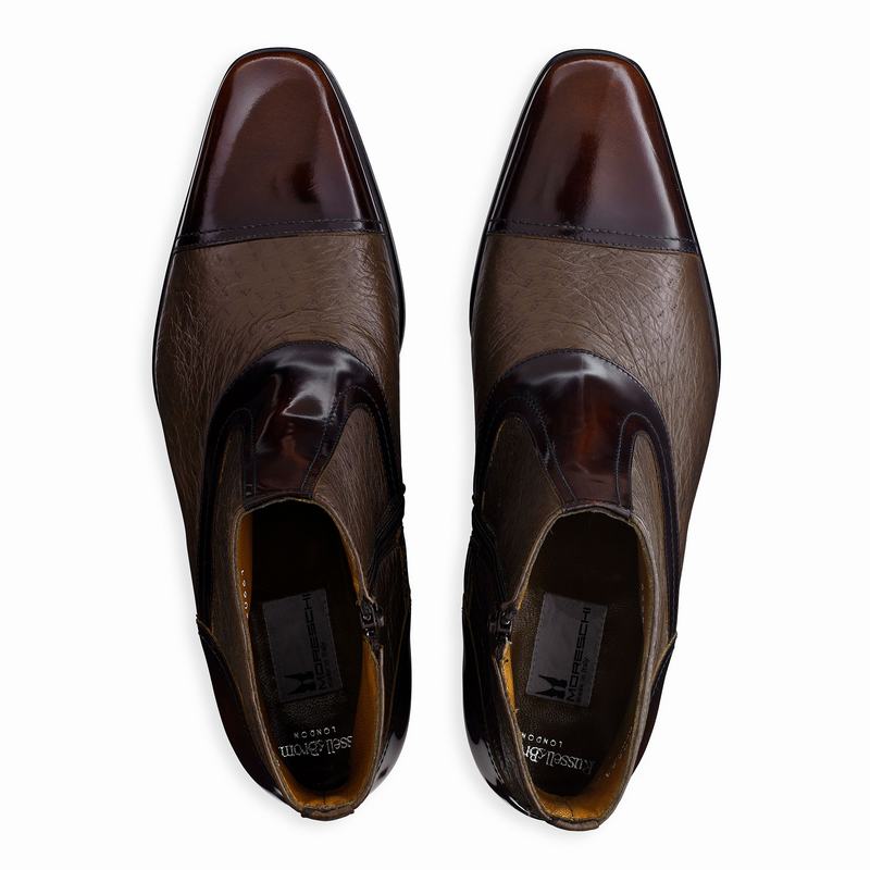 Stivaletti Chelsea Russell And Bromley Bergamo Uomo Rosse | OUS2065DG