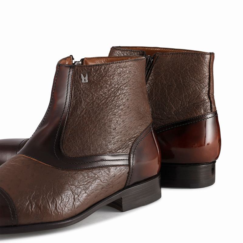 Stivaletti Chelsea Russell And Bromley Bergamo Uomo Rosse | OUS2065DG