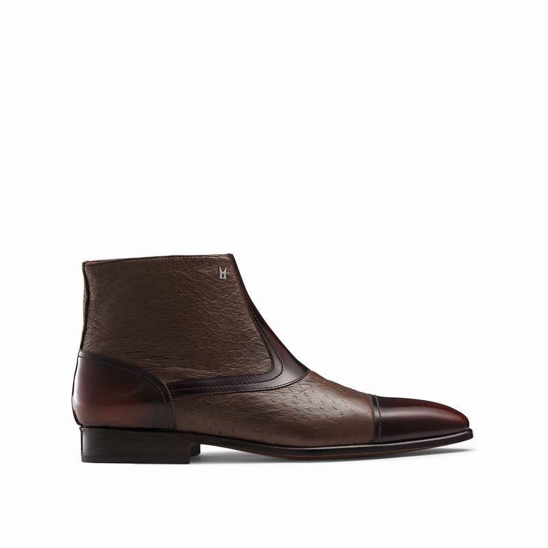 Stivaletti Chelsea Russell And Bromley Bergamo Uomo Rosse | OUS2065DG