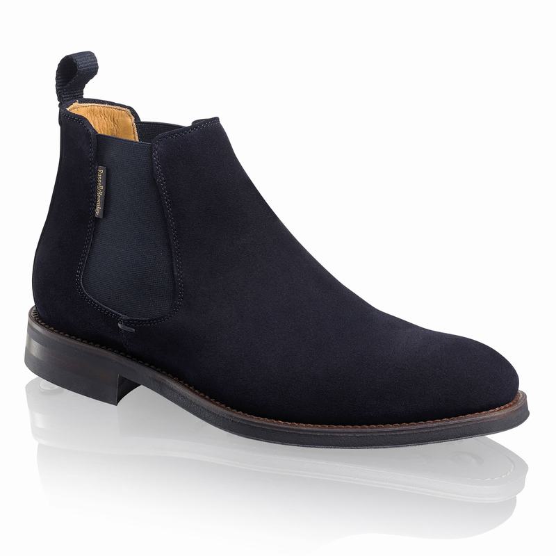 Stivaletti Chelsea Russell And Bromley Burlington Uomo Blu | VXE5282DA