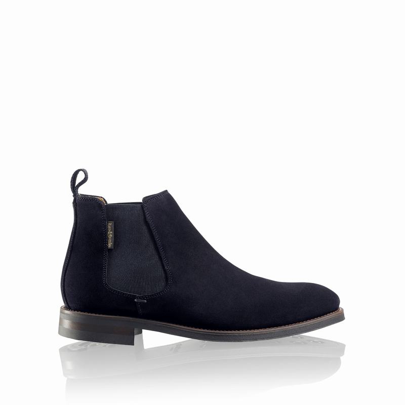 Stivaletti Chelsea Russell And Bromley Burlington Uomo Blu | VXE5282DA