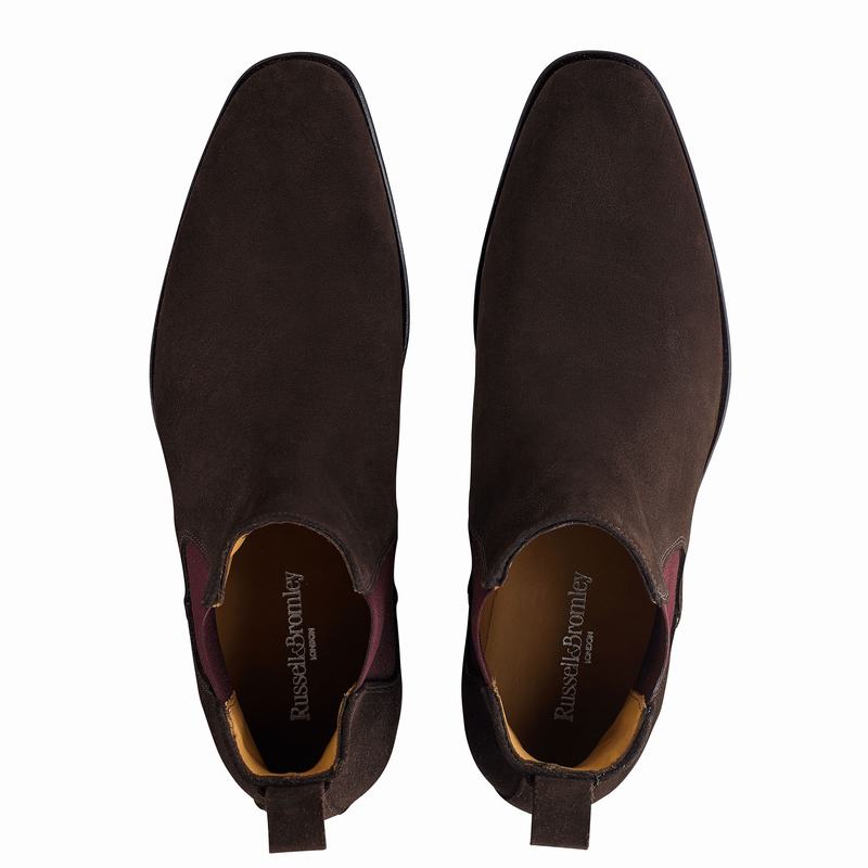 Stivaletti Chelsea Russell And Bromley Jean Paul Uomo Marroni | CHI4528SH