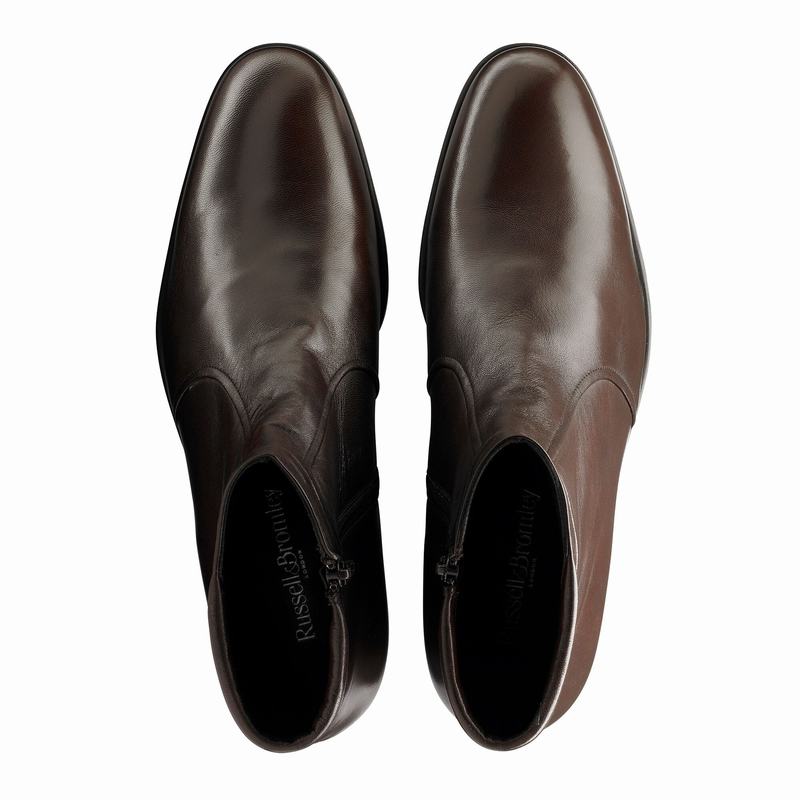 Stivaletti Chelsea Russell And Bromley Repeat Uomo Marroni | VFP7734QM