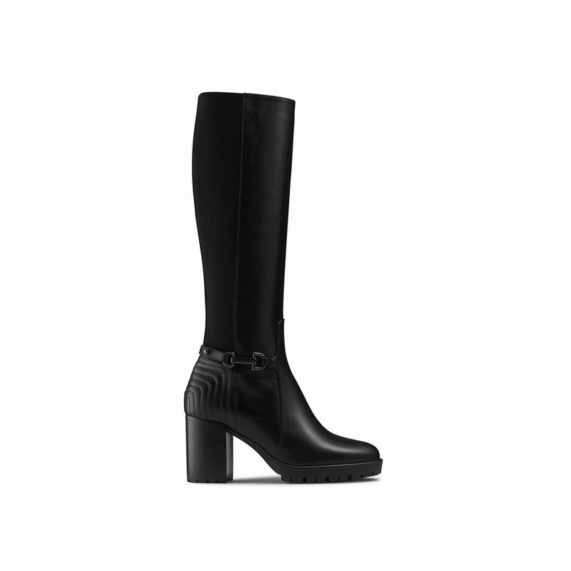 Stivali Ginocchio Russell And Bromley Rein Hi Donna Nere | EDC1281AZ