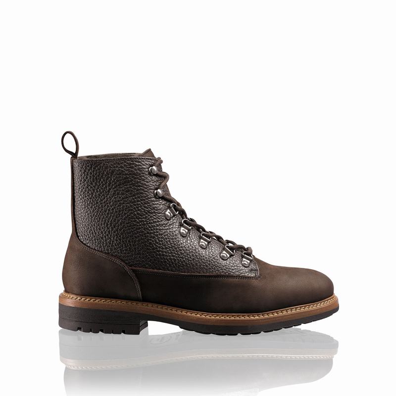 Stivali Stringati Russell And Bromley Blizzard Uomo Marroni | ZPG913IB