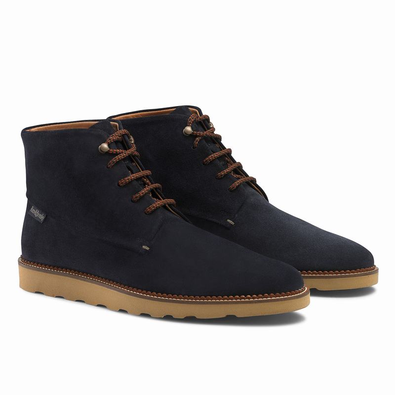 Stivali Stringati Russell And Bromley Clyde Uomo Blu | IKL4094RI