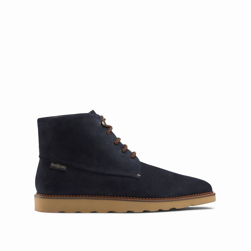 Stivali Stringati Russell And Bromley Clyde Uomo Blu | IKL4094RI