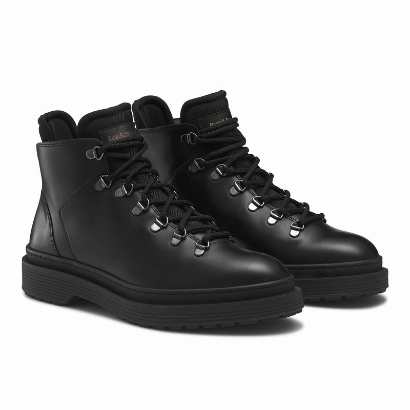 Stivali Stringati Russell And Bromley Eiger Uomo Nere | NVS7458PL