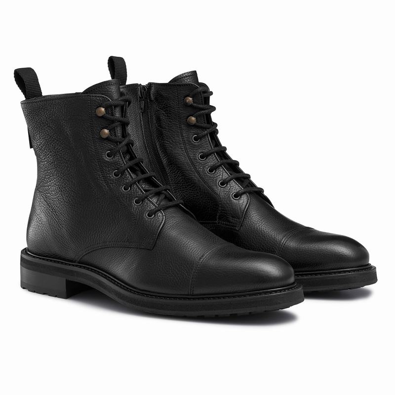 Stivali Stringati Russell And Bromley Stomp Uomo Nere | JYE7570AS