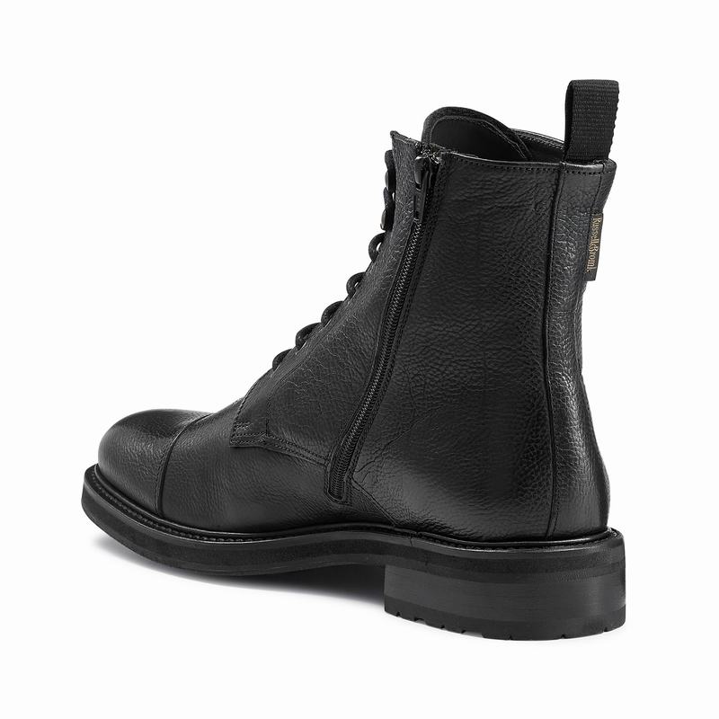 Stivali Stringati Russell And Bromley Stomp Uomo Nere | JYE7570AS