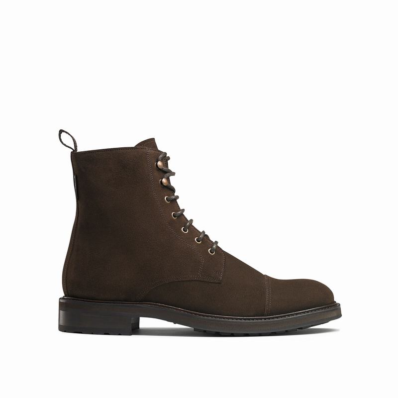 Stivali Stringati Russell And Bromley Stomp Uomo Marroni | PNE3568NX