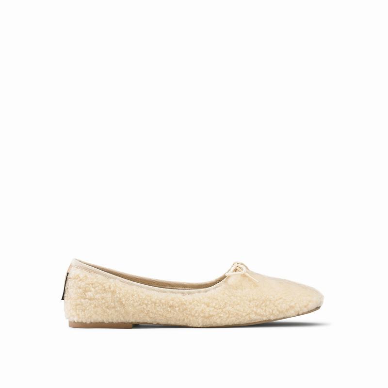 Ballerine Russell And Bromley Cuddle Donna Crema Bianche | YEG7485NE