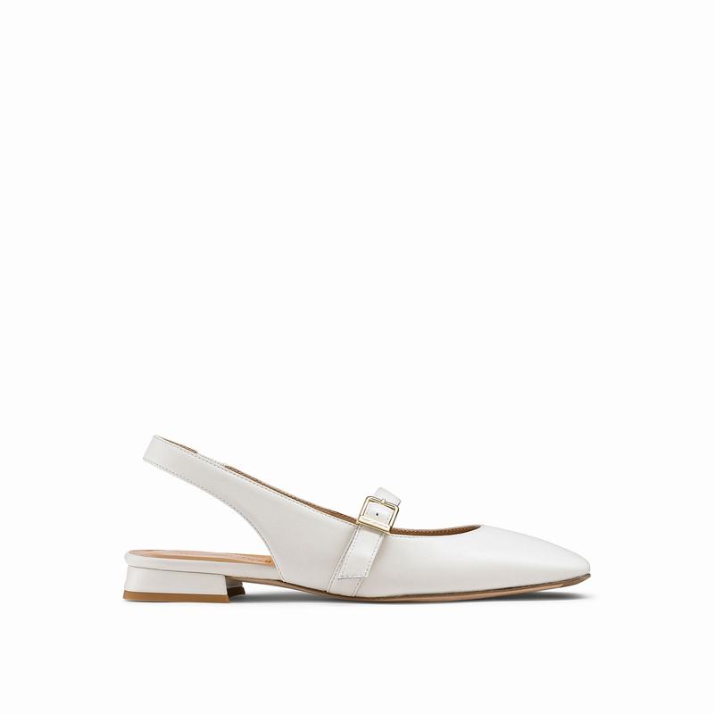 Ballerine Russell And Bromley Miss Mary Donna Crema Bianche | GBF6819KN