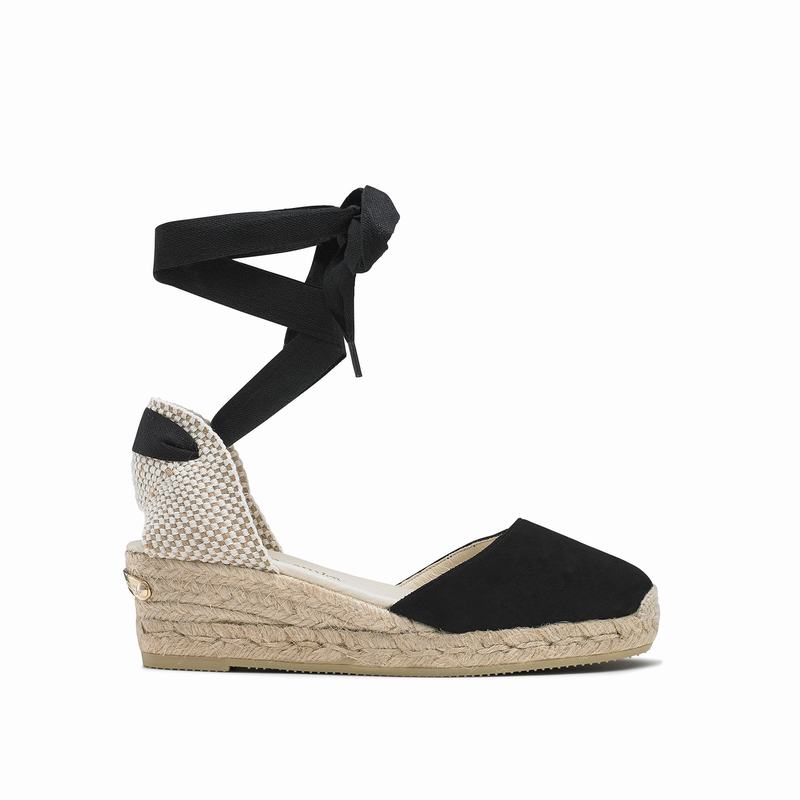 Espadrillas Russell And Bromley Cocowrap Donna Nere | GRO8551QY