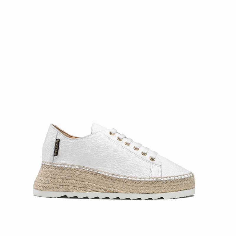 Espadrillas Russell And Bromley Kick Back Donna Bianche | KCL9883CW