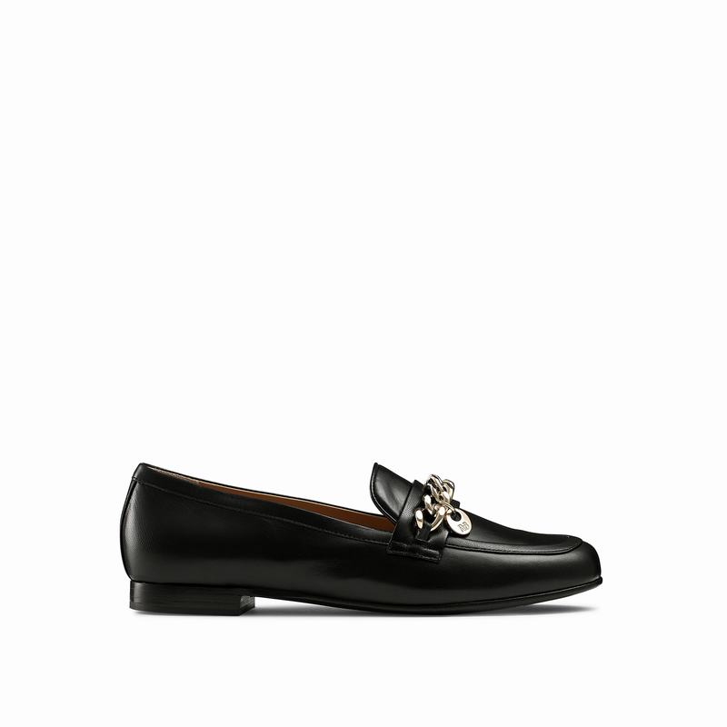 Mocassini Russell And Bromley Chitchat Donna Nere | VDU3746QV