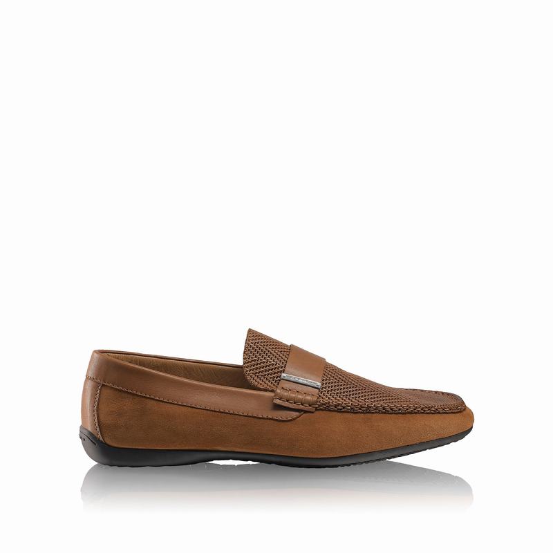 Mocassini Russell And Bromley Yoga Uomo Marroni | QCO5493HL