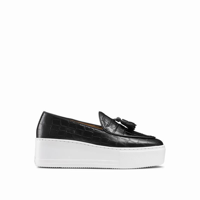 Slip On Scarpe Da Ginnastica Russell And Bromley Moc Up Donna Nere | KPG5221TO