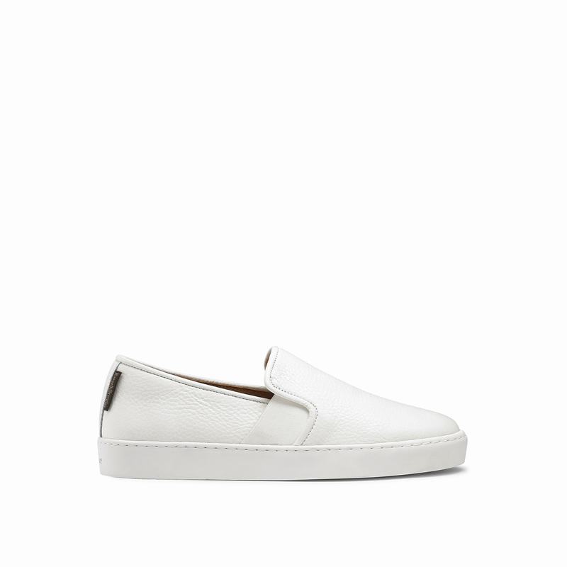 Slip On Scarpe Da Ginnastica Russell And Bromley Ball Park Donna Bianche | XAR4798JX