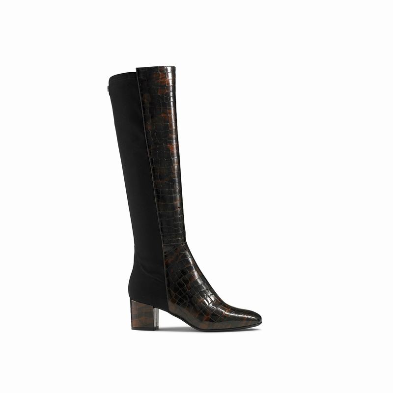 Stivali Ginocchio Russell And Bromley Trinni Donna Marroni | AYS9428NW